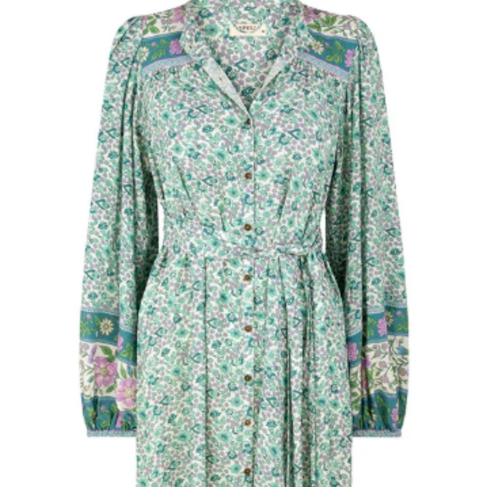 SOLD SPELL Sienna Tunic Dress in Jade NWT FSOT sz Large SOLD OUT online! - Picture 6 of 16